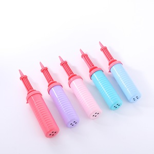 Accessoires pour ballons, pompe à <span class=keywords><strong>ballon</strong></span> macaron pastel, pompe à main, gonfleur d'air pour ballons, double <span class=keywords><strong>action</strong></span> bidirectionnelle - Product Image 5