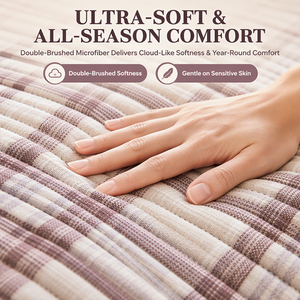 Set di Coperte Calde per Letto Singolo King Size, Set di Biancheria da Letto di Lusso con Copriletto e Federe Ultrasoniche - Product Image 3