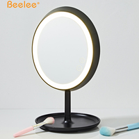 Beelee-Table de vanité pour maquillage intelligent, portable et rechargeable, miroir de maquillage avec lumière