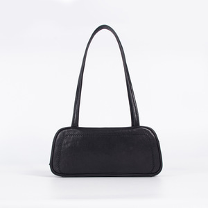 Bolso de Hombro de Cuero Curtido Vegetal con Diseño de Costuras Decorativas, Bolso de Cuero Suave, Moderno y Versátil, Bolso de Mano de Cuero Genuino ODM - Product Image 1