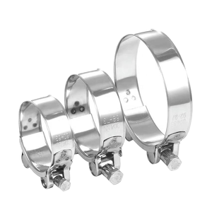 Collier de serrage à boulon en T réglable en acier inoxydable à <span class=keywords><strong>double</strong></span> boulon haute pression avec système de mesure métrique en plastique - Product Image 1