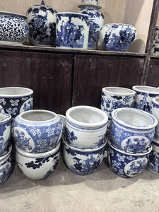 Porcelaine chinoise <span class=keywords><strong>dynastie</strong></span> <span class=keywords><strong>Qing</strong></span> Kangxi Pots de Dragon bleu et blanc Pots pour animaux de compagnie Pots de bonsaï en céramique de chine antique - Product Image 6