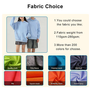 Sweat-shirts pour hommes en molleton français 100% coton, poids lourd 400 g/m², avec broderie 3D, écologiques, sans cordons, vente en gros personnalisée - Product Image 4