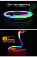 1225 bande néon d'éclairage latéral en Silicone numérique connectivité USB Source de lumière LED corps en cuivre RGB/RGBW UCS512 IC DMX512 DC24V