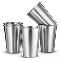 Tasse en acier inoxydable 304 monocouche pour bière et eau-Tasse à pinte