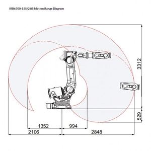 Robot Manipulador de Seis Ejes IRB6700-155-2.85 para Manipulación, Carga y Descarga - Product Image 4
