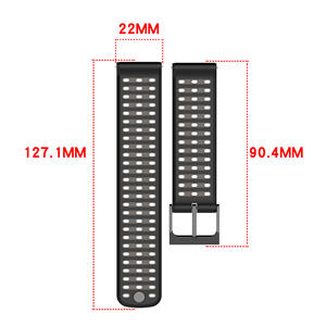 Bracelet en silicone texturé bicolore pour <span class=keywords><strong>montre</strong></span> <span class=keywords><strong>Suunto</strong></span> <span class=keywords><strong>Vertical</strong></span> 2, largeur 22 mm, boucle ardillon, officiel - Product Image 4