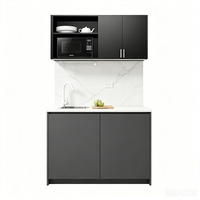 Armoire de rangement haute autoportante pour cuisine, avec étagères coulissantes, design moderne, directement de l'usine pour la maison