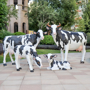 Escultura de Vaca de Fibra de Vidrio de 6 Pies de Altura, <span class=keywords><strong>Estatua</strong></span> de Vaca de Tamaño Real, <span class=keywords><strong>Estatua</strong></span> de Vaca Grande de 2 Metros de Altura - Product Image 4
