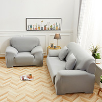 Vente en gros de housses de canapés, housse de canapé solide élastique et extensible en forme de L // housses de chaise de canapé de Noël pour le salon