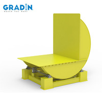 Pièce robuste retournement de cargaison électrique hydraulique flipper inclinable à 90 degrés