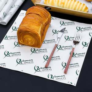 Impression quadricolore sur papier alimentaire jetable, écologique, recyclable, biodégradable, résistant à la graisse, avec logo personnalisé pour le pain - Product Image 2