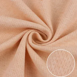 Wholesale Breathable 200GSM Mesh Dobby Jacquard 100% Cotton Fabric For Baby Garment Clothing