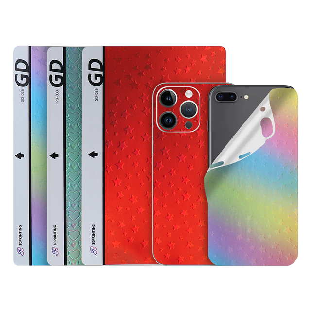 Smartphone Accessories Free Samples Bubble-free Diy 3d Mobile Phone Back Protector Cover Back Skin Sticker for Iphone 13 14