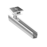 Pince intermédiaire universelle en T solaire certifiée CE Supports de montage de panneau solaire en aluminium Pince de milieu et d'extrémité pour le montage de modules