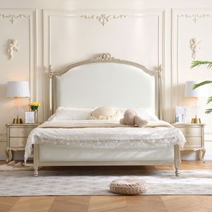 Meubles <span class=keywords><strong>de</strong></span> chambre à coucher personnalisés, design moderne et luxueux, <span class=keywords><strong>lit</strong></span> mural couleur champagne, chêne massif, double king size, tête <span class=keywords><strong>de</strong></span> <span class=keywords><strong>lit</strong></span> haute - Product Image 1