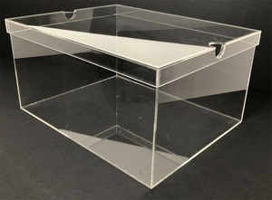 Hộp Đựng Giày Bằng Acrylic Trong Suốt Tùy Chỉnh Hàng Nhà Máy Có Nắp Đậy Hộp Đựng Giày <span class=keywords><strong>Lucite</strong></span> Speyl Perspex Hộp Đựng Trưng Bày - Product Image 5