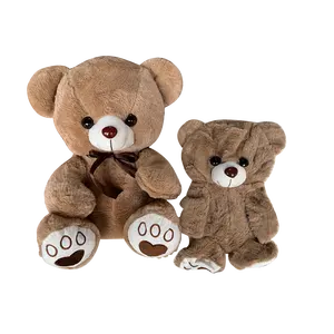 Peluche non imbottiti con la pelle di orsacchiotto con la zampa ricamati peluche peluche seduta orsacchiotto Peluches decorazioni per la casa