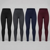 Collants de compression de course pour hommes personnalisés, longueur intégrale, compression graduée, poche arrière pour téléphone, maille 300g, séchage rapide