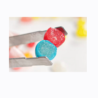 Fruitbonen, Jelly Beans, Gummy Candy, Zoete, Meerkleurige snoepjes met verschillende smaken, op maat gemaakte OEM-flessen verpakt, hardloper