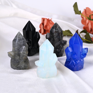 Wholesale Natural Healing Stone <b>Crystal</b> Carving Loose Quartz Gemstone <b>Crystal</b> <b>Cluster</b> for Decoration - Product Image 3