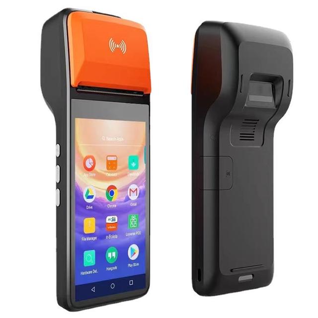 Handheld Pos Printer Android 11 Barcode Scanning 4G Electronic Cash Register Printing All-in-one Machine with NFC