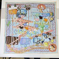 Op maat bedrukte 65*65cm dierenprint 100% Mulberry zijden 14 momme vierkante sjaal, op maat gemaakte zijden haarsjaal met logo, groothandel