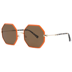 2025 más nuevo polígono espectáculo colorido Metal mujeres hombres marcos gafas de sol polarizadas anteojos - Product Image 6