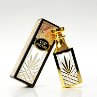 Flacon de parfum en verre de 150 ml, design arabe populaire, huile de parfum dorée, grand flacon d'attar, pour décantation de parfum