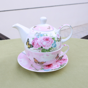 Tetera de cerámica de alta calidad, juego de té Floral de estilo británico para un juego de fiesta de té - Product Image 4