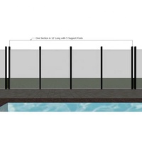 Clôture de piscine pour enfants en PVC hors sol, fabriquée en usine, à vendre, écran, porte à fermeture automatique, charnière, protection pour bébé