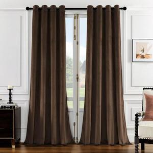 Chambre à coucher de luxe personnalisée Réduction du bruit Oeillets Top Doux Soyeux Isolation <span class=keywords><strong>Thermique</strong></span> Rideaux en velours occultant pour le salon - Product Image 6