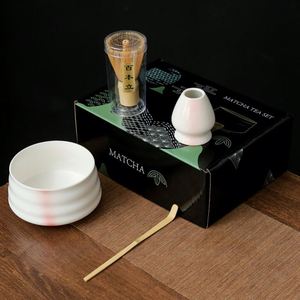 New Arrival Matcha Japanese Ceremony Kit Bamboo Whisk Ceramic Bowl Scoop Holder Wholesale <b>Gift</b> <b>Set</b> for <b>Tea</b> Lovers - Product Image 5