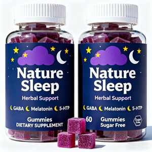 Thực phẩm bổ sung dinh dưỡng dành cho người lớn nhãn hiệu riêng, kẹo dẻo Melatonin thuần chay giúp thư giãn, hỗ trợ giấc ngủ & trí nhớ - Product Image 1