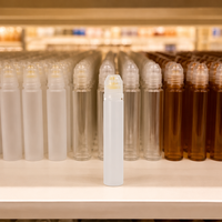 Bouteille souple vide ronde de petite taille avec bouchon à clapet pour miel, sauces, vinaigrettes et shampoing – Vente en gros