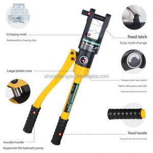 เครื่องมือจีบสายไฮดรอลิกเหล็กแบบแมนนวลสำหรับงานอุตสาหกรรม รุ่น YQK-300 16 ตัน 9 AWG 600 MCM แบบอเนกประสงค์ - Product Image 3