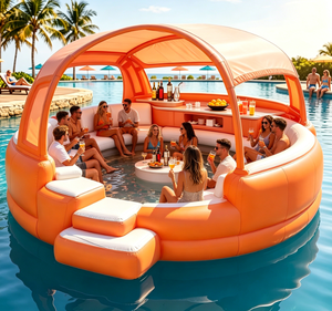 <span class=keywords><strong>Canapé</strong></span> <span class=keywords><strong>gonflable</strong></span> portable 2026 en PVC 3x3.32x2.21m <span class=keywords><strong>pour</strong></span> fêtes aquatiques, pont flottant, parc aquatique et <span class=keywords><strong>piscine</strong></span> de relaxation - Product Image 2