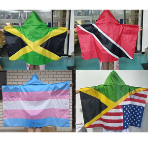 Высокое качество, Израиль, Ямайка, Швейцария, все страны, 100D полиэстер, логотип, радуга, накидка, веер, флаг - Product Image 2