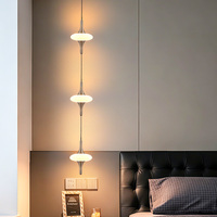 Lustre DGLUX en albâtre, luminaire suspendu UFO, 1 à 5 lumières, LED COB, dimmable, lampe suspendue pour salle à manger, îlot de cuisine