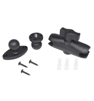 Support de tête sphérique 360° universel pour caméra d'action, caméra de surveillance, moniteur extérieur, pour arbre, bois, mur, stable, polyvalent, réglable 1/4