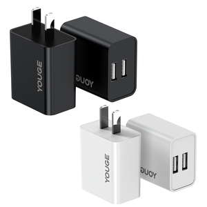 Chargeur mural 2 ports USB pour téléphones Android et <span class=keywords><strong>Apple</strong></span>, <span class=keywords><strong>adaptateur</strong></span> de chargeurs de téléphone multi-ports UE, Royaume-Uni, États-Unis, tête de charge rapide - Product Image 1