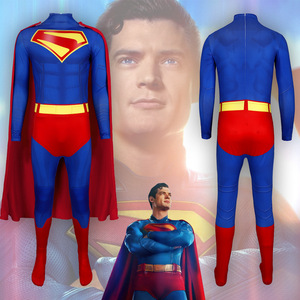 Disfraz de Superman con Capa, Impresión por Sublimación, Material de Poliéster, para Juegos de Rol y Anime - Product Image 1