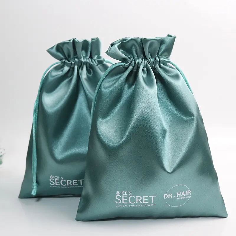personalisierte farbige satin-zugband-aufbewahrungs-verpackung beutel taschen für kinder modisches zubehör schmuck