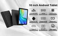 Tablet Android OEM 5G Wifi con Android 16.0, 128GB, Pantalla IPS, CPU Octa-core, para Juegos y Negocios