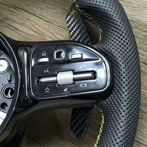 Volante de Fibra de Carbono para <span class=keywords><strong>Mercedes</strong></span> <span class=keywords><strong>Benz</strong></span> W204 W205 W213 W222 A45 E63 GLE GLS AMG GT C63, Gran Venta - Product Image 3