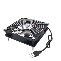 Ventilateur de refroidissement USB 12V pour récepteur DVR, boîtier TV, routeur, 120x120x25mm, 80x80x25mm