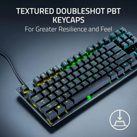 Clavier de jeu filaire Razer Huntsman V3 Tenkeyless 8KHz, clavier mécanique TKL 87 touches avec touches PBT RGB pour le jeu