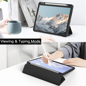 Pour <span class=keywords><strong>iPad</strong></span> <span class=keywords><strong>Pro</strong></span> <span class=keywords><strong>11</strong></span> <span class=keywords><strong>pouces</strong></span> étui 4ème/3ème/2ème/1ère <span class=keywords><strong>génération</strong></span> 2022 2021 2020 2018 avec porte-crayon coque arrière transparente veille automatique - Product Image 6