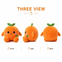 Groothandel op maat gemaakte fruit pluche speelgoed schattig oranje ontwerp knuffel OEM ODM zacht plantenfiguur pluche promotioneel cadeau