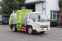 Camion à ordures Foton Mini Star 3 4x2 5 CBM pour déchets alimentaires, chargement latéral, hermétique, anti-odeur, collecteur de déchets de restaurant